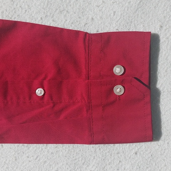 VAN HEUSEN Never Tuck Slim Fit button down woven shirt NWT - Picture 6 of 10